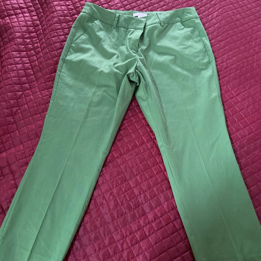 Green ankle pants